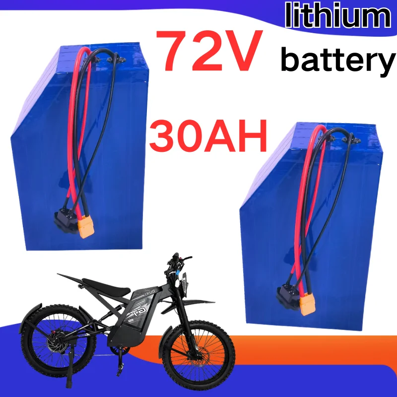 

Литий-ионный аккумулятор XNYTriangle 72V 30Ah нестандартной многоугольной формы с BMS для электрических двух- и трехколесных транспортных средств 72V 3000W 4000W + зарядное устройство 5A