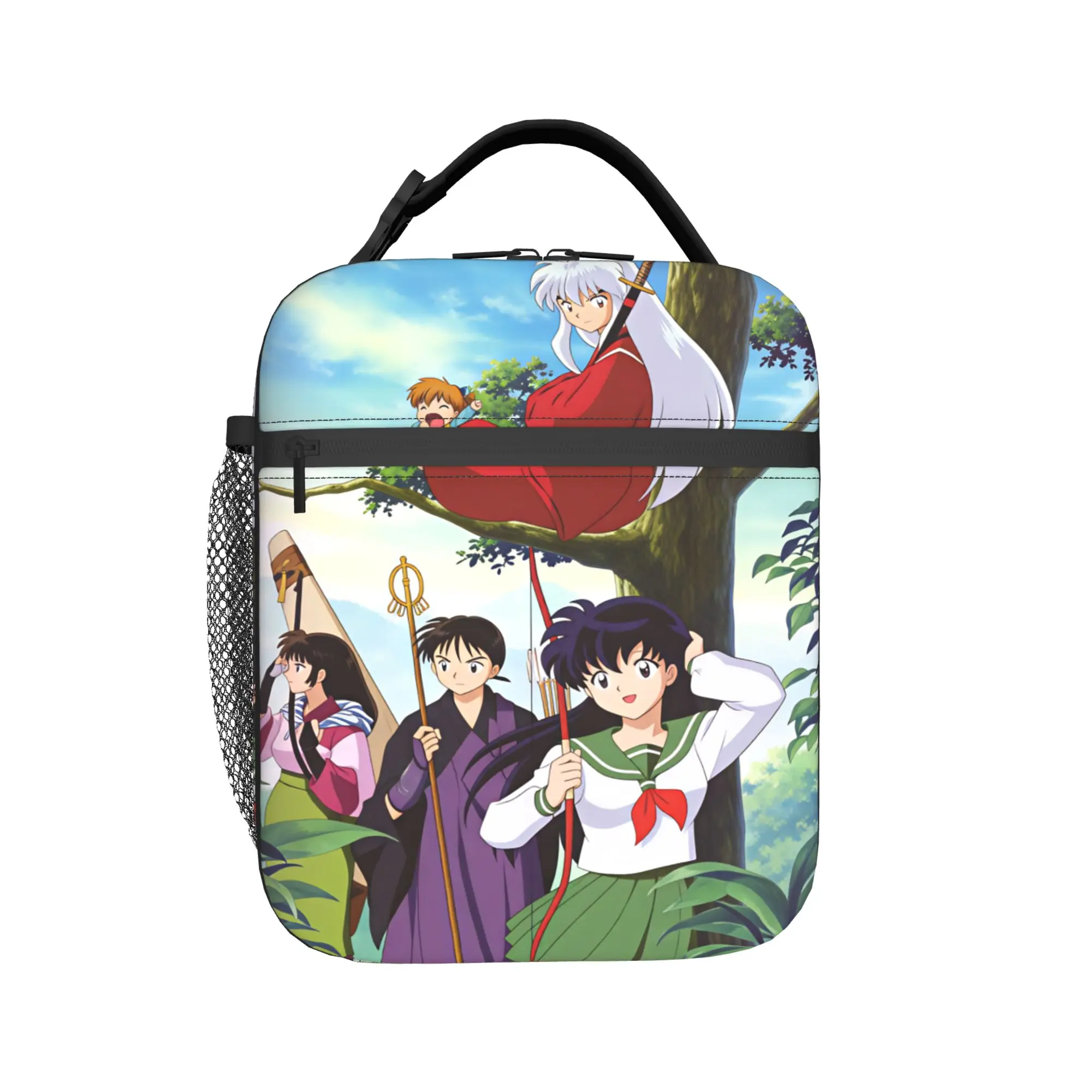 Inuyasha Kagome Higurashi Lunch Bag  Aesthetic Lunch Box Child Outdoor Picnic Portable Insulated Cooler Bag Thermal Lunch Bags view 3