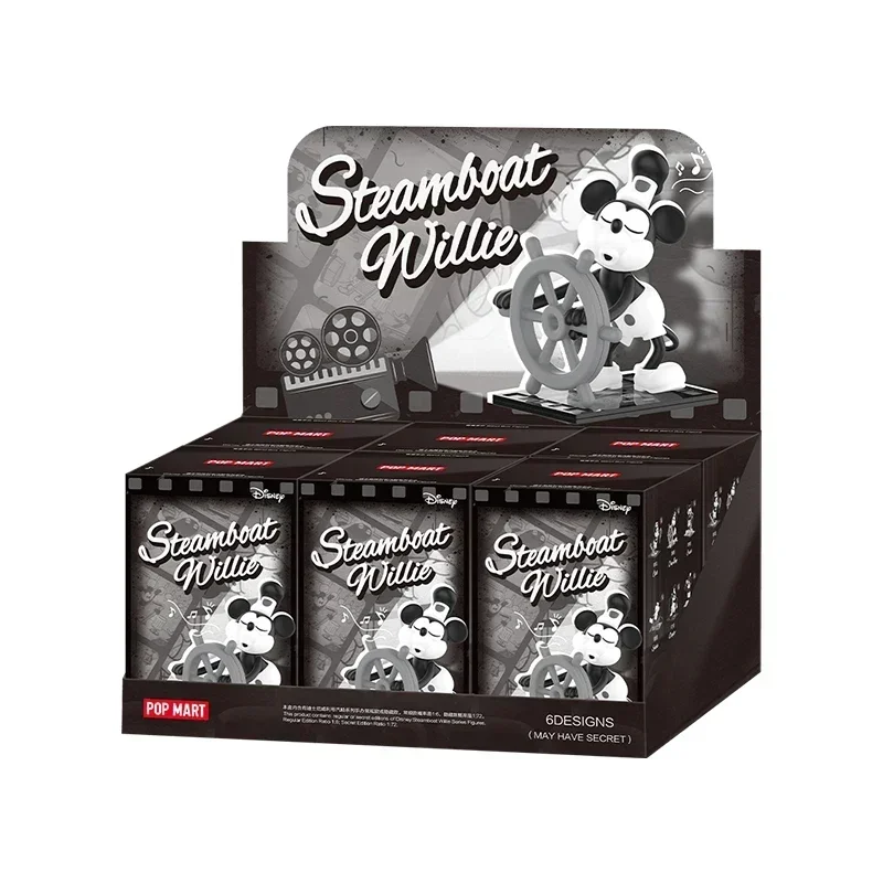 

POP MART Disney Steamboat Willie Series Trendy Blind Random Box Toys Mystery Box Guess Bag Action Figure Surprise Gift