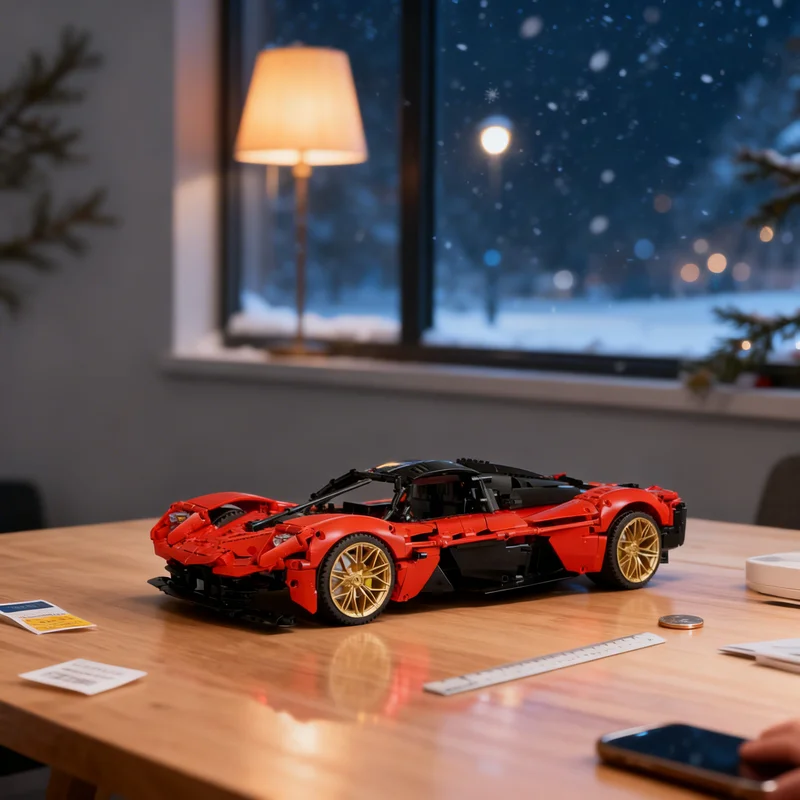 Model Kit Valkyrie - 2514 elementów MOC Aston Martin Valkyrie