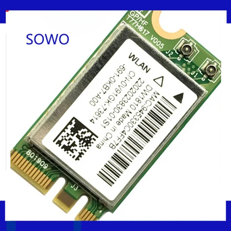 For DELL 15 5565 5567 3567 DW1810 ac NGFF 433Mbps BT4.1 WiFi Wireless Network Card QCNFA 435 WIFI