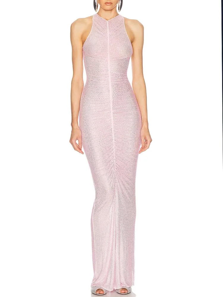 جودة عالية الساخن ختم مثير سترة مرنة فستان 2025 موضة جديدة مخصصة الملابس النسائية #1