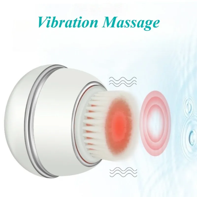 Macchina per la pulizia del viso profondo Attrezzatura per la bellezza della pelle Pulizia elettrica Detergente a vibrazione Dispositivo per la pulizia della cura della pelle impermeabile