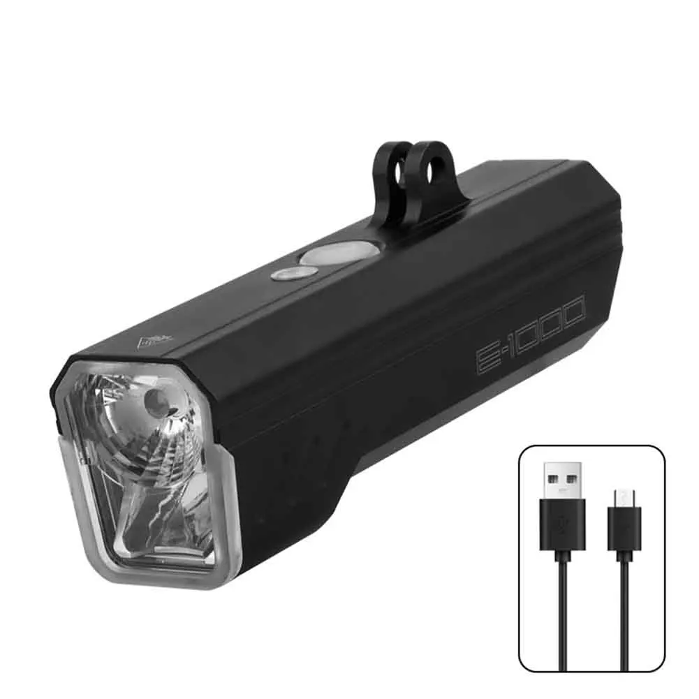 Easy To Install Extended Cycling Trips Bicycle Headlight Aluminum Bike Light Ultra-bright Illumination Beautiful Lines