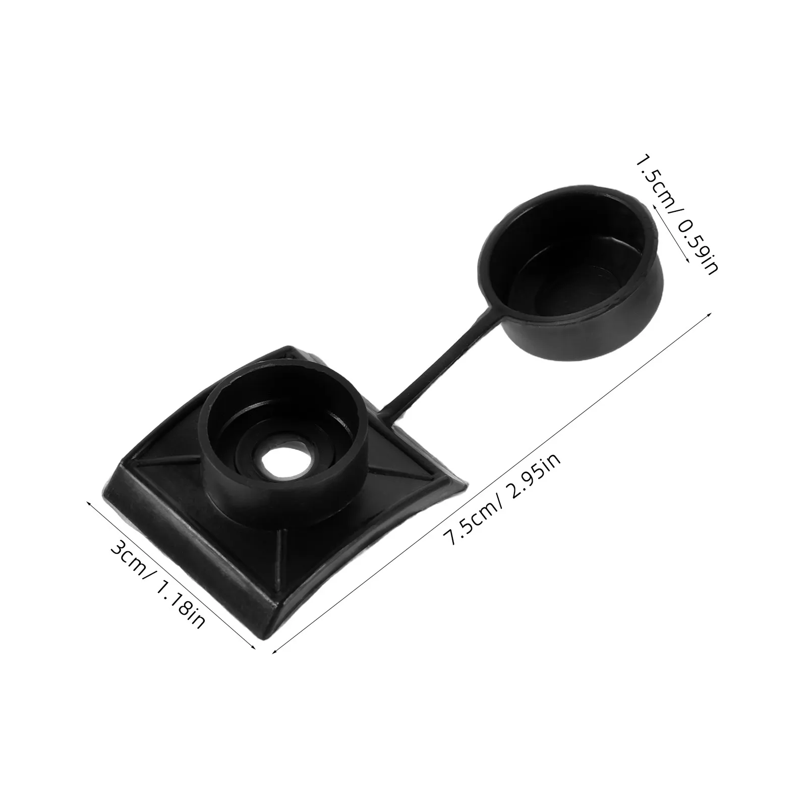 100Pcs Tile Screws Caps Waterproof Plastic End Caps Drill Tail Screws Fixing Roof Protection Tile Pad Installation Accessories