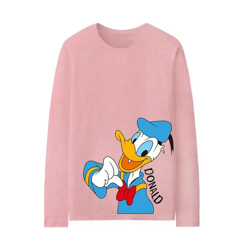 

attack on titan DisneyHoodies Donald Duck &Pullover Daisy Long Sleeve T-Shirt, Autumn Trendy Cartoon Loose Casual Couple Tops