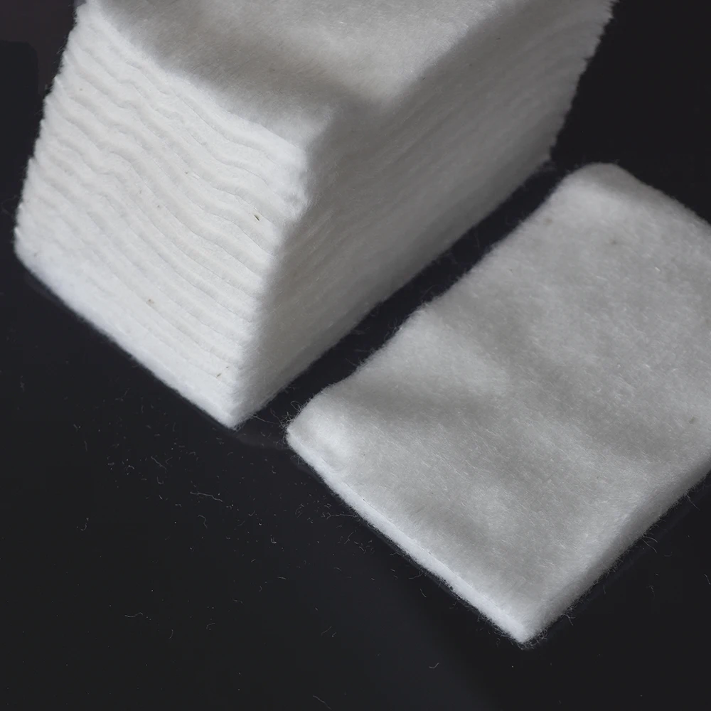 وسادة ناعمة من القطن 100% العضوي الياباني 50/100 ورقة 60 × 80 مم قطن مكرر غير مبيض