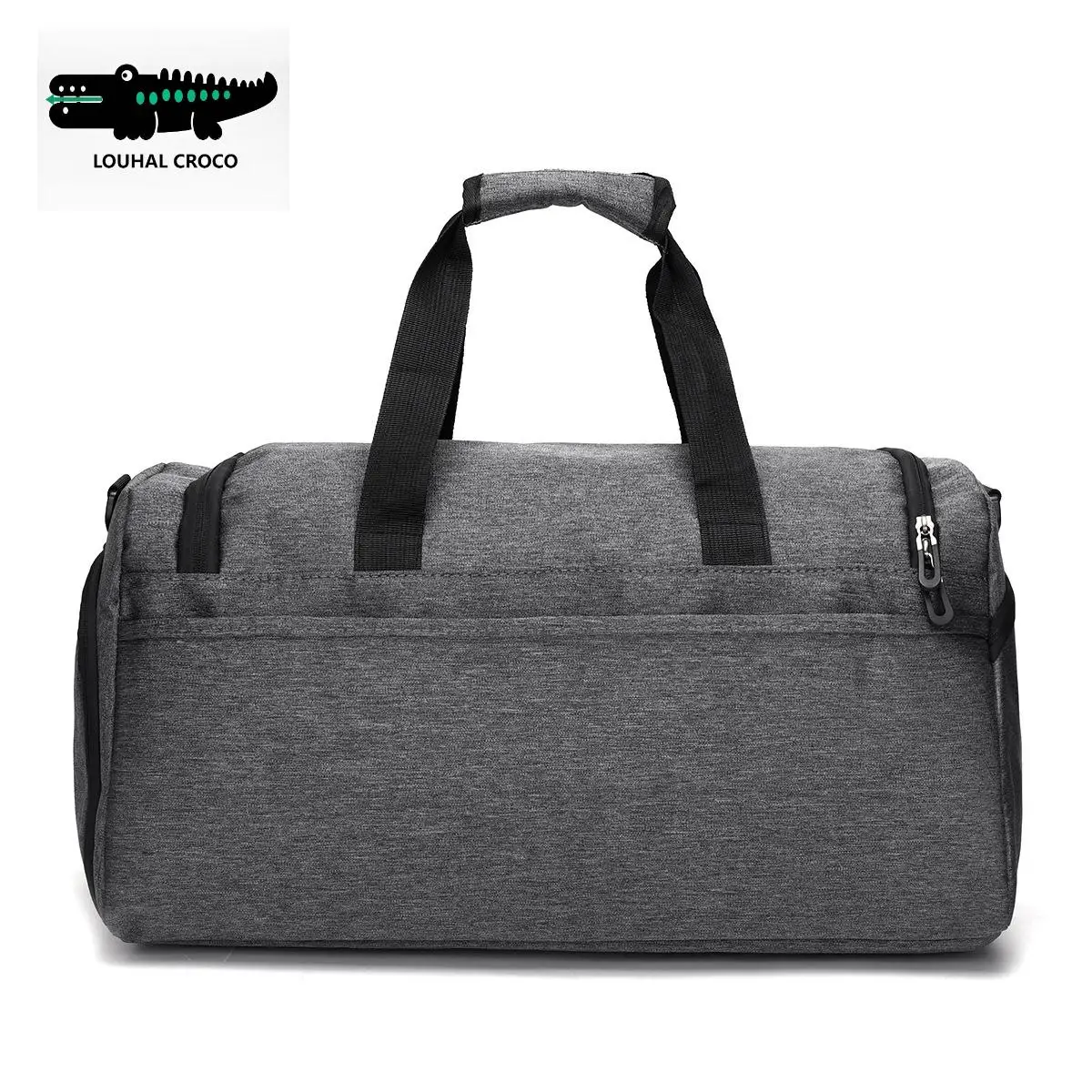 CROCO Bolsa de gimnasio deportiva, bolsa de viaje con bolsillo húmedo y compartimento para zapatos para hombres y mujeres, 45 L, liviana