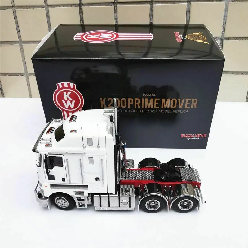 Prime Mover Truck Branco DieCast, exclusivo K200, escala 1/32, novo na caixa original