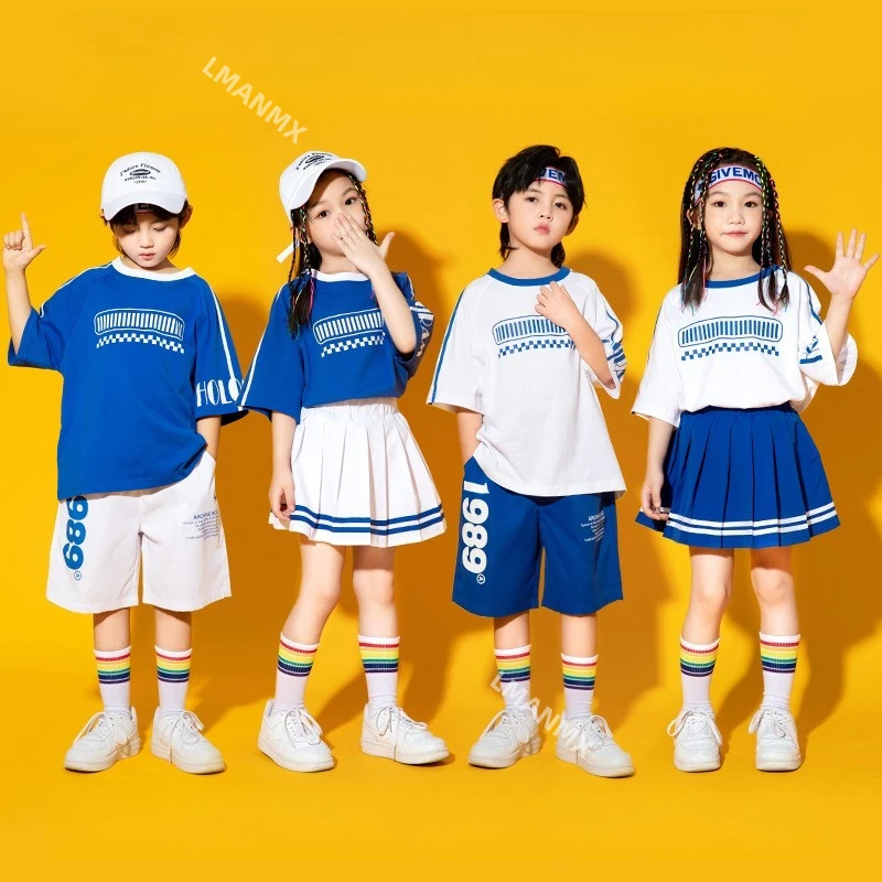 

Детское платье для выступлений в стиле черлидинга, модный комплект в стиле хип-хоп для мальчиков, платье для выступлений черлидинга