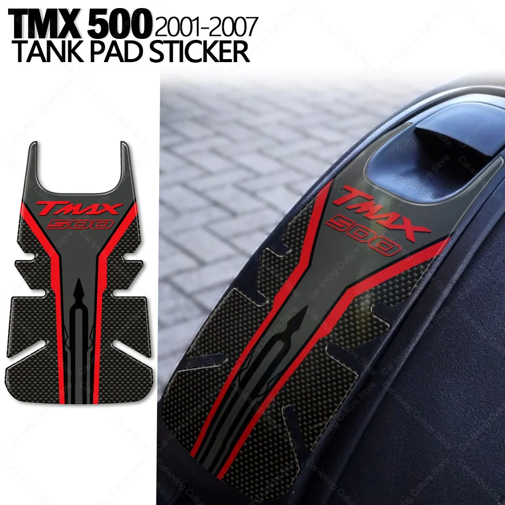 

Motorcycle Accessories Waterproof Protective Sticker Tank Pad Sticker 3D Epoxy Protective Sticker For TMAX 500 T-MAX 2001-2007