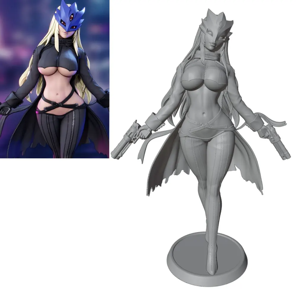 1/27 75mm NSFW Sexy Girl Resin Model Kits GK Miniature 3D Printed Gray Model Figurine DIY Doll Model Unassembled And Unpainted