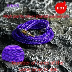 XINHS S60 Purple Phoenix 8-stock high-purity silver plated palladium earphone upgra with the same level of sound quality as S06