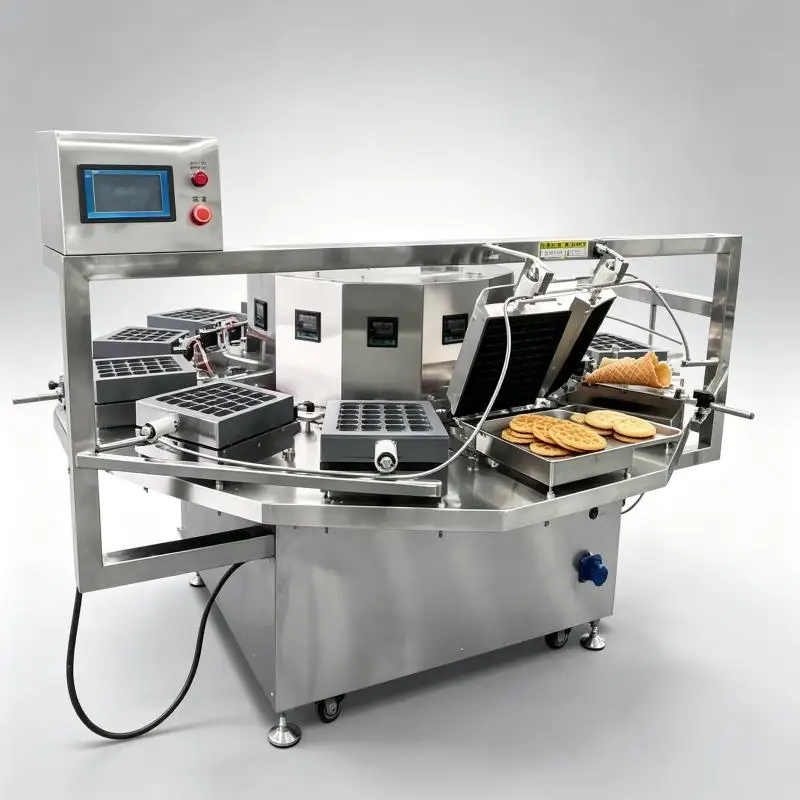 Automatic Egg Roll Maker Commercial Stainless Steel Egg Roll Baking Machine Fast Heating Food Processing Equipment