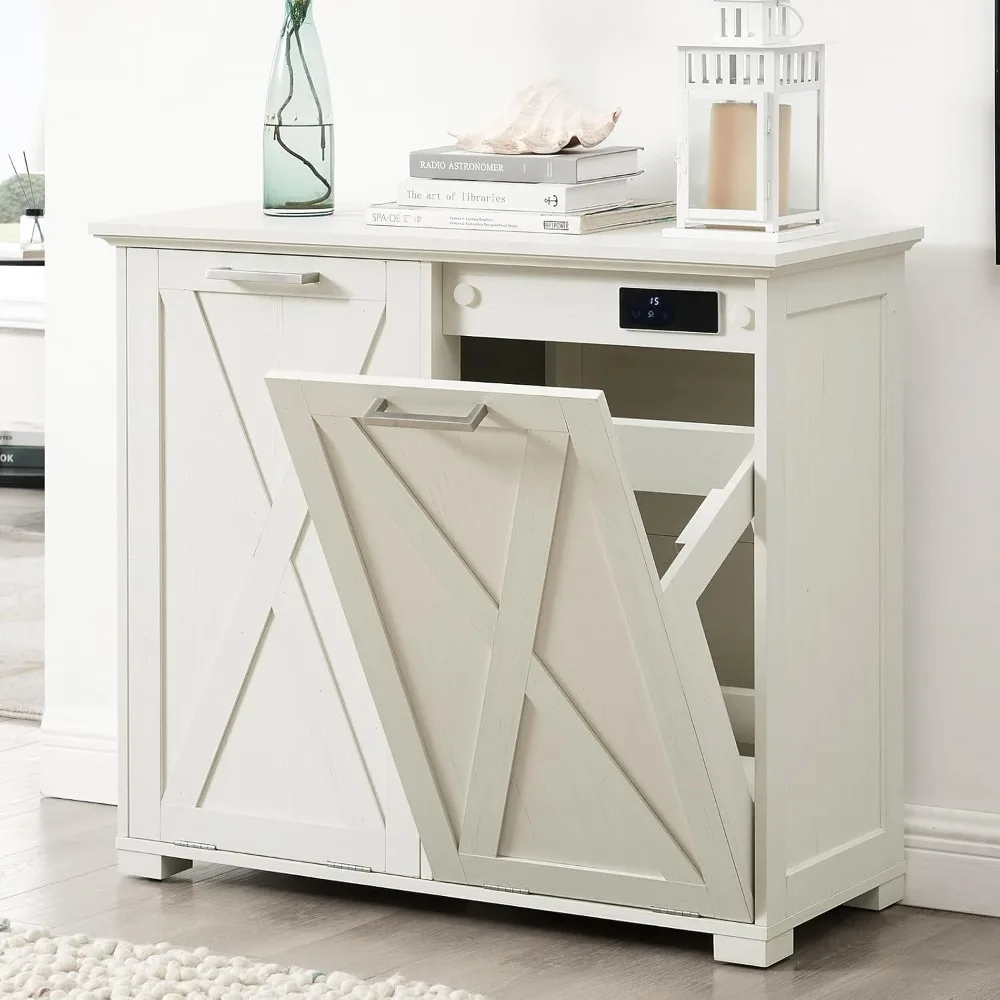 

Скрытый стерилизатор, деревянное мусорное ведро емкостью 20 галлонов для кухни/спальни/белья, выдвижное хранение