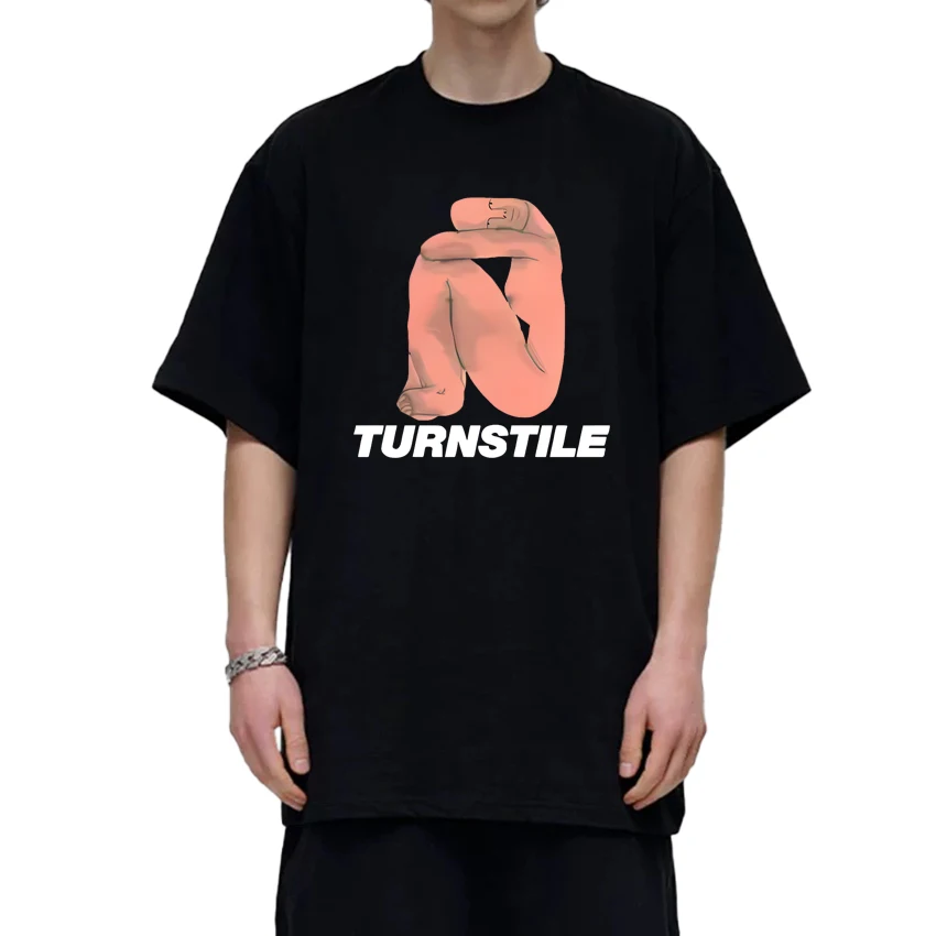 

New Funny TURNSTILE Retro punk Graphic T shirt Men Women harajuku Oversized short sleeve T-shirts Unisex 100% Cotton Summer Tops