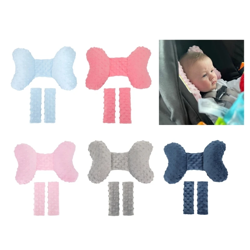 

Car Head Support Infant Baby Carseat Head Support & Strap Covers for Newborns Infant Car Insert Lightweight