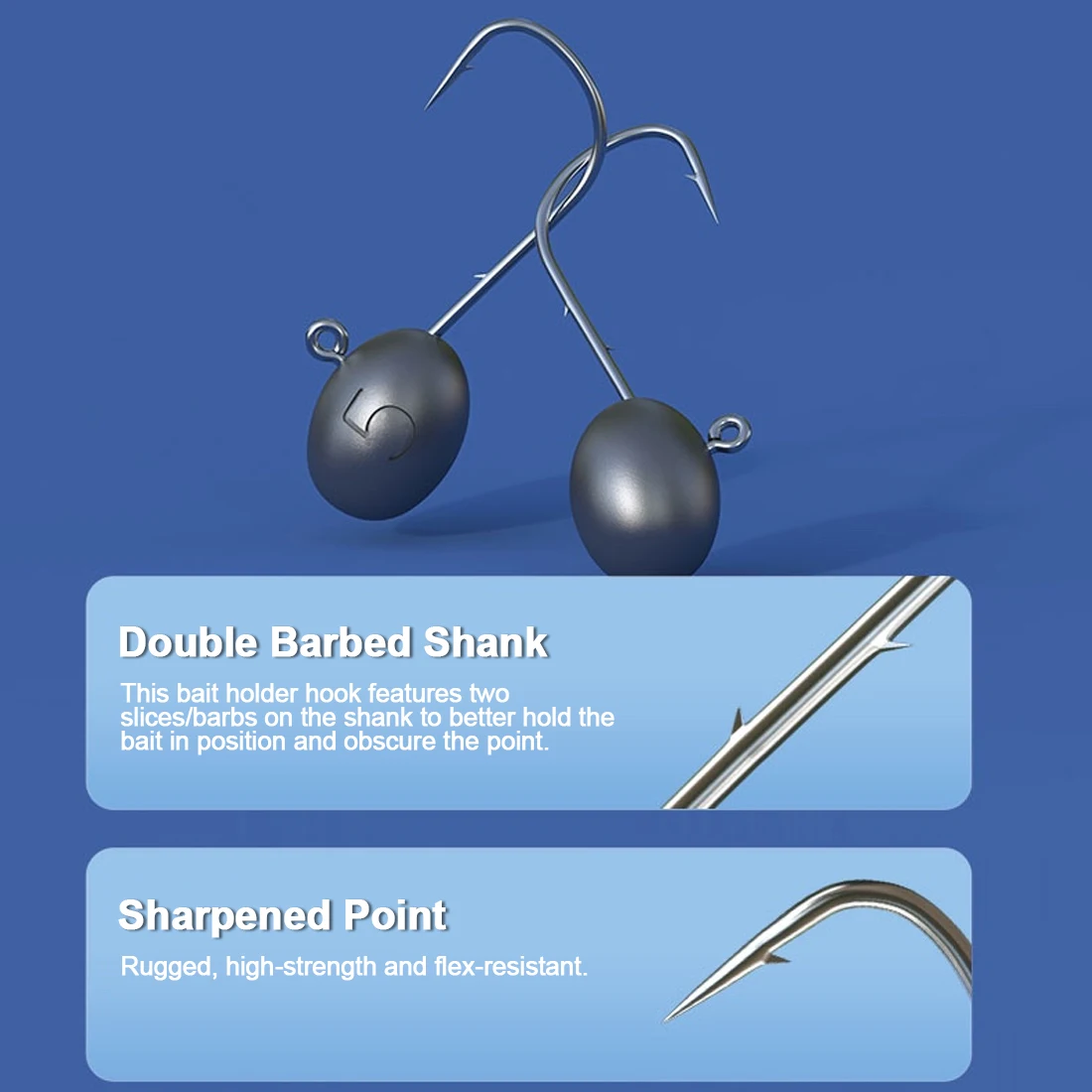 FishTrip 90 درجة تهزهز رئيس هوك الصيد طويلة عرقوب مزورة تهزهز السنانير المياه المالحة أبردين تهزهز السنانير جولة بيند قالب معالجة