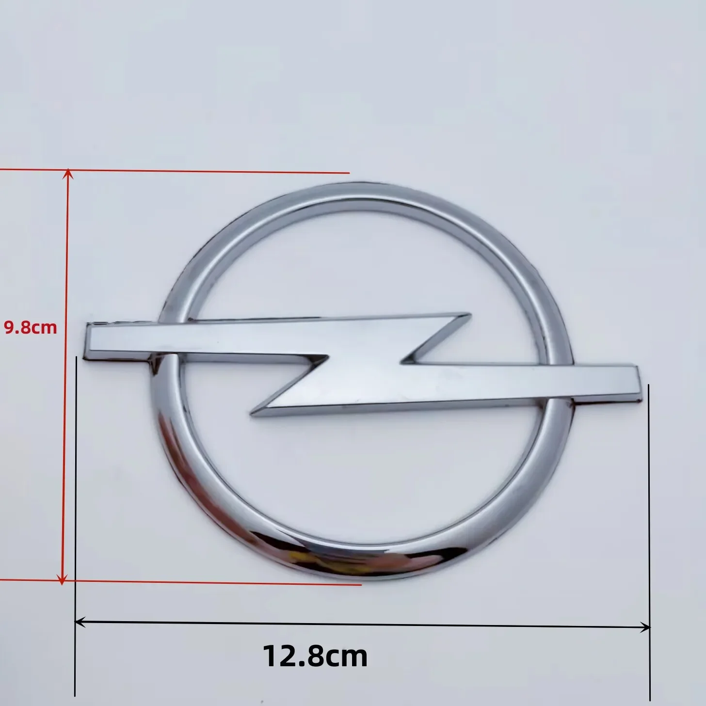 12.8cm 14.5cm Opel ABS Car Front Rear logo Front Grill Sticker Rear Bumper Tail Door Trunk Car Rear Emblem Sticker Accessories