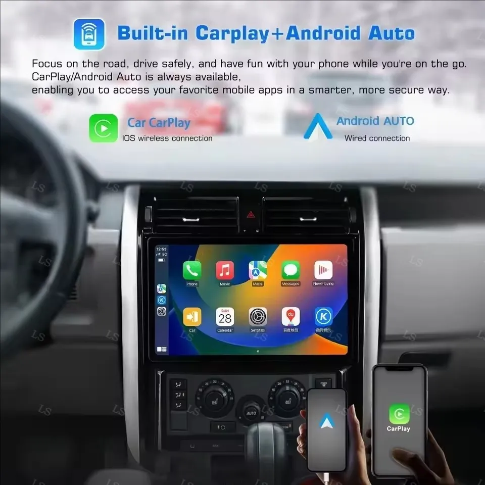 

Touch Screen Android 14 Auto Multimedia Car Radio For Land Rover Discovery 3 2004-2009 Car GPS Navigation Audio Stereo Head Unit