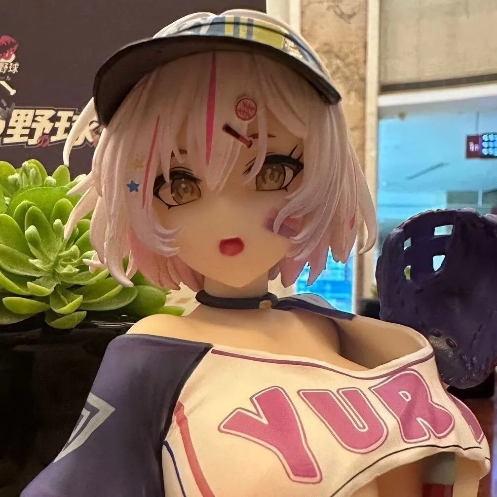 19Cm Baseball Girl Anime Figuur Model Standbeeld Desktop Decoratie Ornament Collectie Cadeau Voor Anime Fans Collectible Display Speelgoed