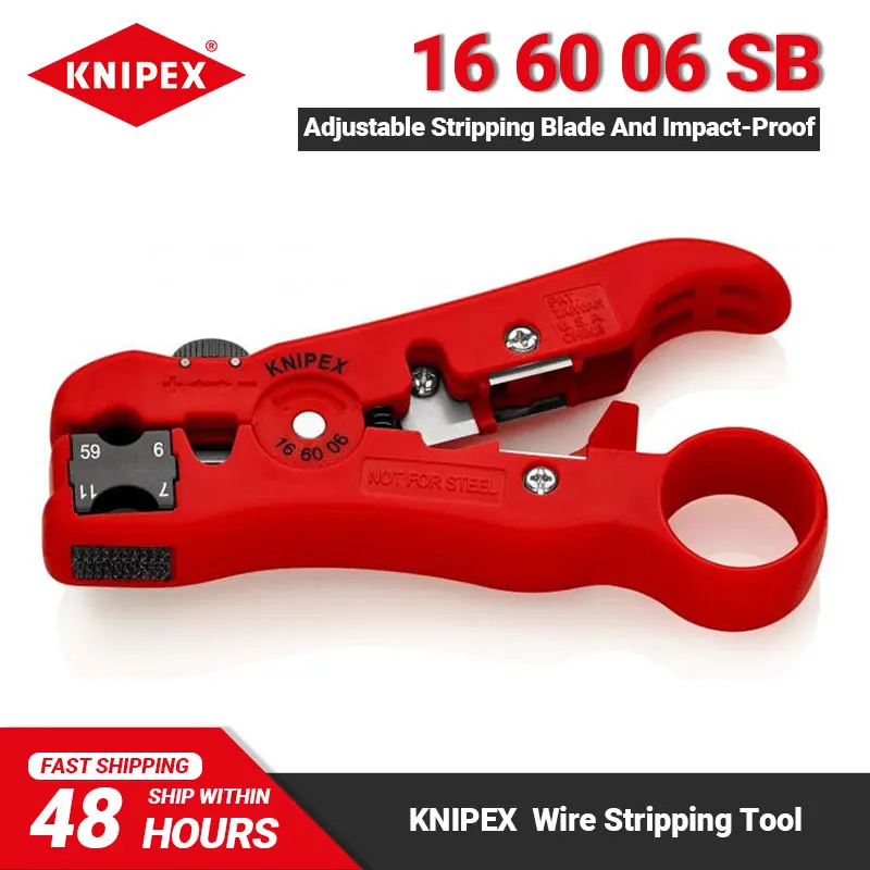 knipex wire stripping tool lamina ajustavel cabo coaxial e de dados facil operacao universal 16 60 06 sb 5 01