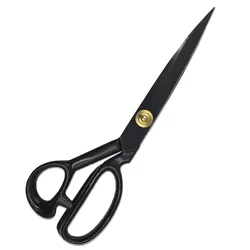 Profesjonalne krawiectwo nożyce 8/9/10/11/12 cali-wytrzymałe nożyczki tkaniny do szycia do cięcia skóry ostre nożyce do biura domowego
