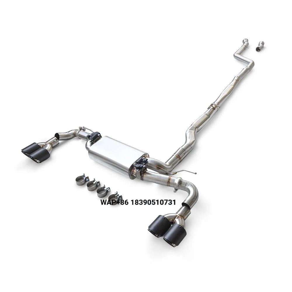 For 540 3.0T 03 High Performance Catback Exhaust Head with Valve Mirror Polished 1.5mm Thickness YIHONG RZ-001 2024-