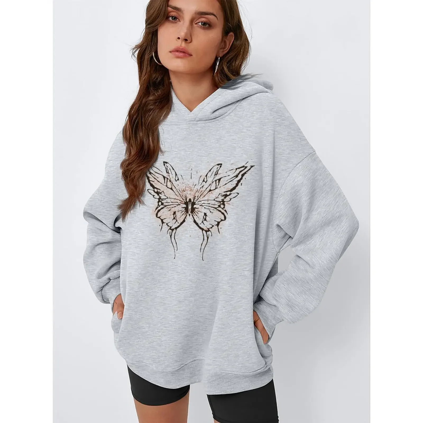 Mode quotidienne décontracté imprimé décontracté automne sweats à capuche maison automne tenue Club mode quotidien décontracté maison salon à manches longues