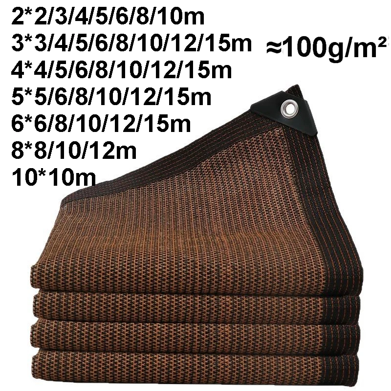 Sunshade Sail Thicken Sun Shelter Anti-UV 4mx4 5x5 6x6 8x8 10x10 Outdoor Yard Garden Balcony Camping Khaki Large Sun Shade Sail