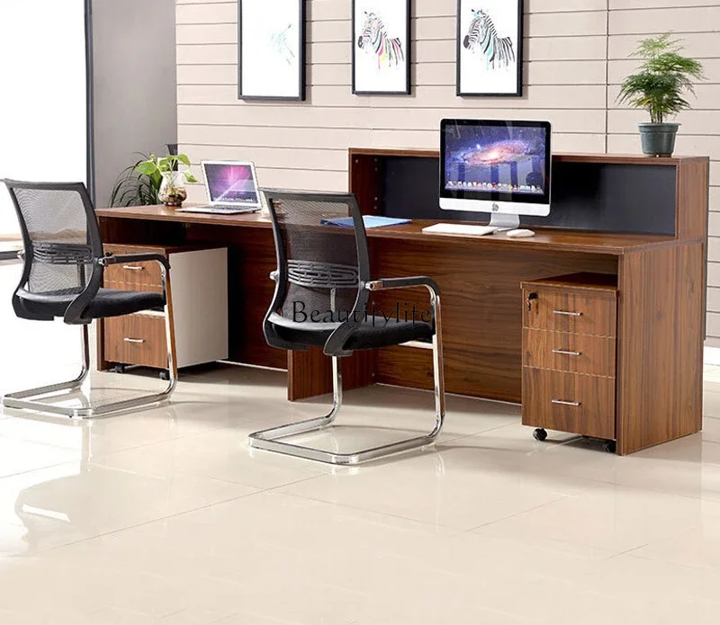 D33Company Front Desk Reception Desk Hotel Welcome Simple Modern Panel Service Desk
