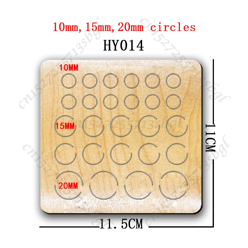 Okrągłe wykrojniki 2022 drewniane formy odpowiednie do zwykłej maszyny do cięcia matryc na rynku