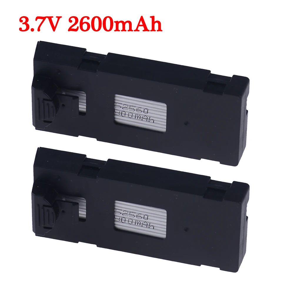 3.7V 2600mAh Remote Control Drone Battery Stable UAV Replacement Battery for E88 E88PRO E88MAX E525 E99 E99PRO P1 P5PRO K3 S1 P8