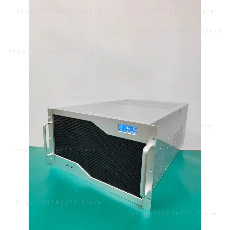 6U Industrial Control Chassis 4090 Graphics Card 12 Slots Multi GPU Dual ATX Power Supply Water-cooled E-ATX Motherboard  Server