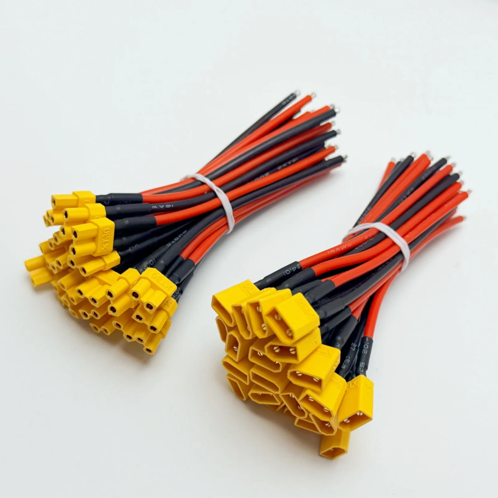 XT30 Pigtail Plug Male Female Connector with 100mm 16AWG Tinned Wire Cable for RC Fixed Wing Lipo Battery FPV Drone Charger Part