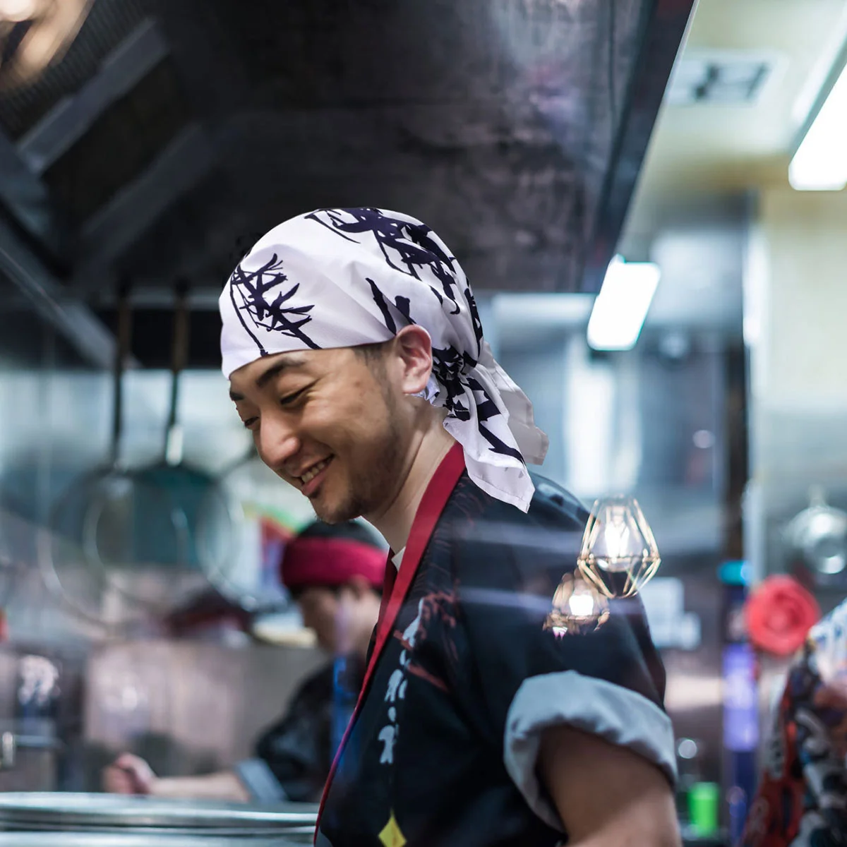 Black Chef Hat Japanese Head Sushi Hats Skull Cap Restaurant Work Uniform Cooking Bread Women's