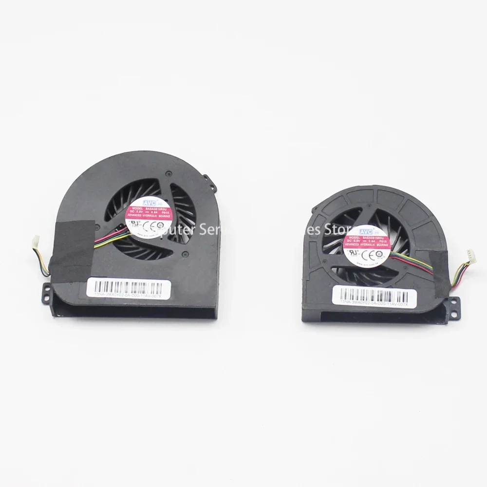 Original for Precision M4800 CPU+GPU Cooling Fan DC28000DDD0 DC28000DEDL 02K3K7 0WGVF CN-02K3K7 CN-0WGVF CPU Cooler Fan