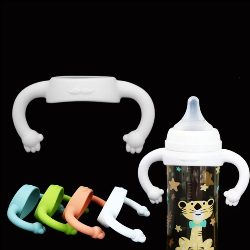 Upgraded Baby Bottle Handle Silicone Bottle Handle Easy Fixing for 2.17