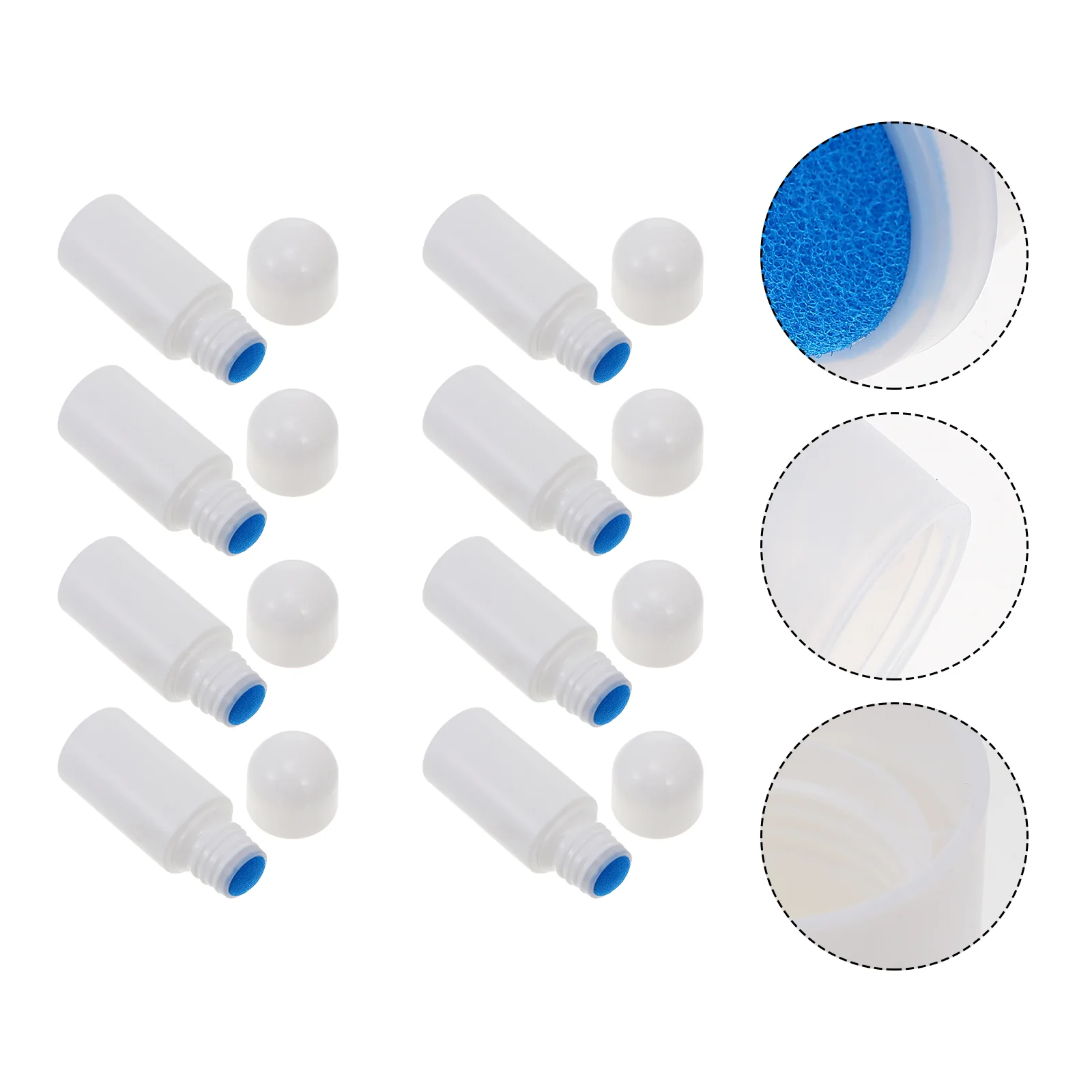 

8 Pcs Sponge Liniment Small Perfume Empty Container Plastic Abs Convenient