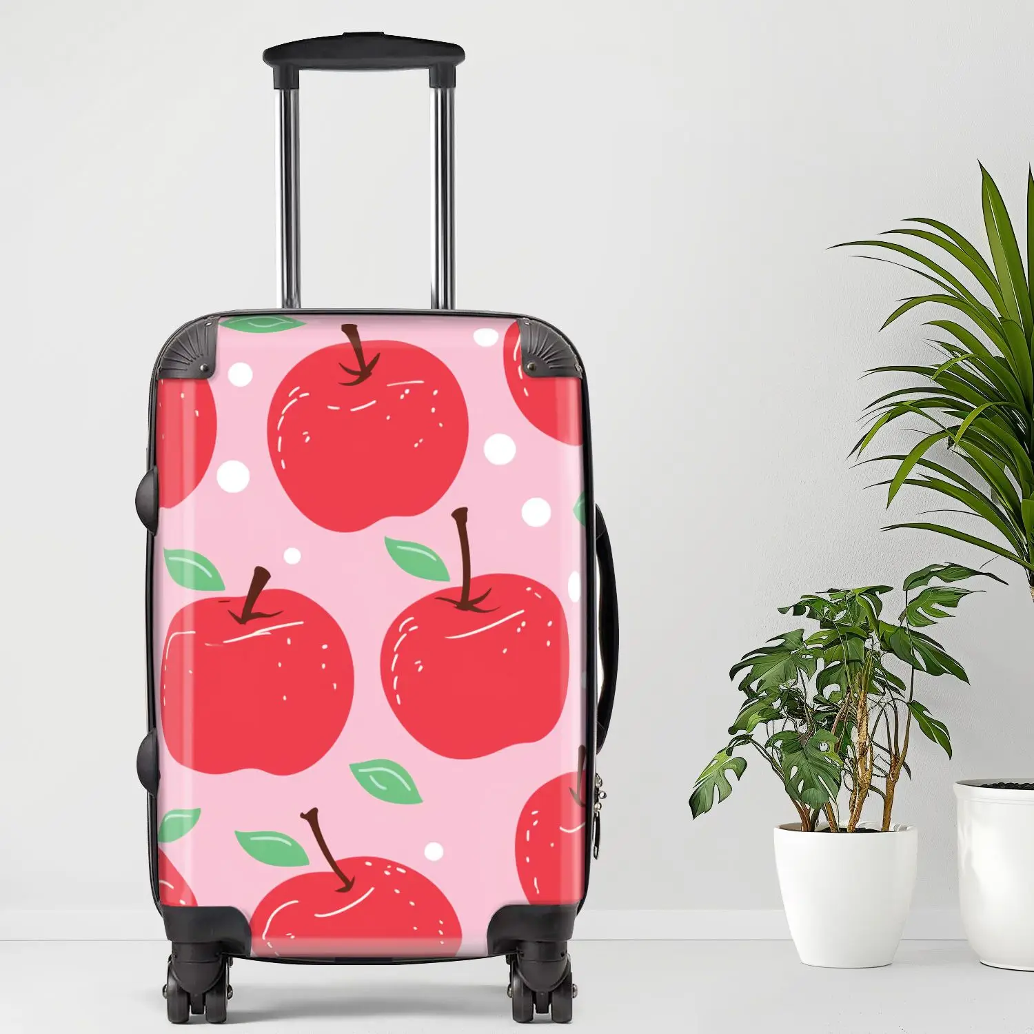 

Apple Luggage20/24/28 Inch Luggage, Carry-On, Custom Luggage, Luggage Set, Suitcase, Travel, Vacation, Cabin Suitcase, Custom Su