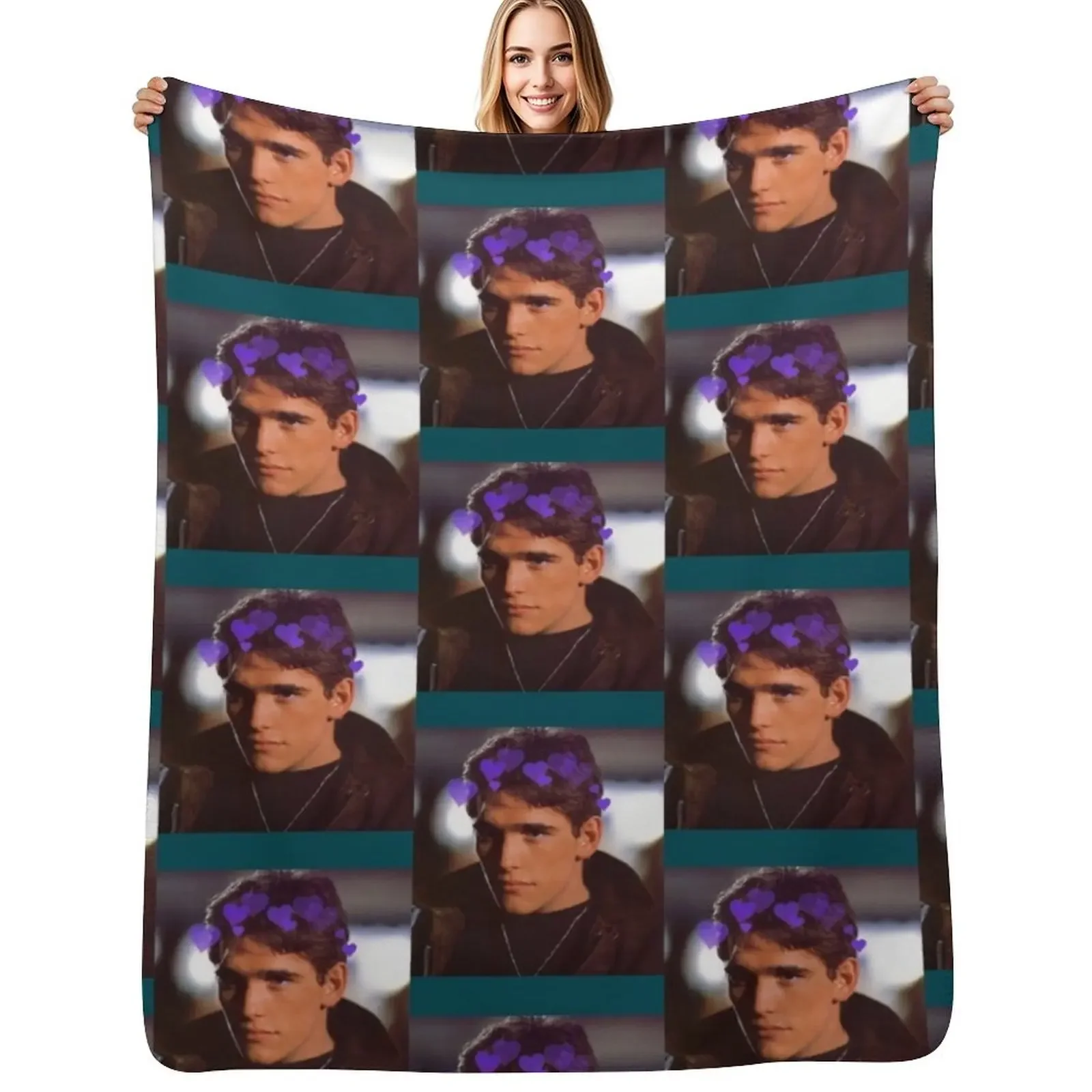 

Dallas winston hearts Throw Blanket valentine gift ideas Decoratives Sofa Throw Blanket