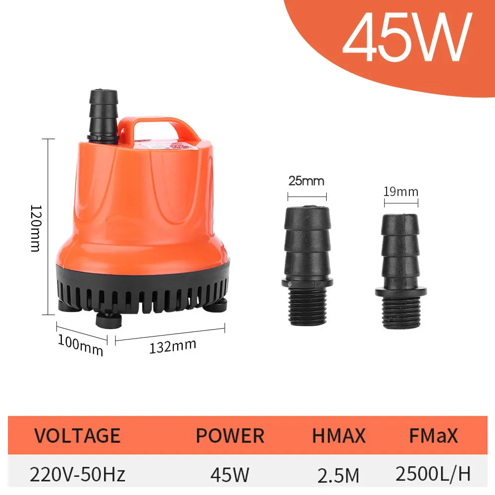 NONE 30W 45W 60W 85W 110W 220VBodensaugwasserpumpe Aquarium Tauchpumpe für Garten Aquarium Pumpen Wasserzyklus Brunnen 7