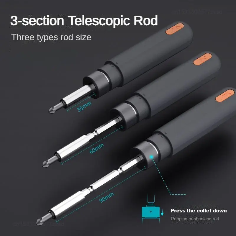 Xiaomi Jimihome Two-way Multifunctional Ratchet Screwdriver Set Magnetic Telescopic Extension Rod Household Maintenance Tools