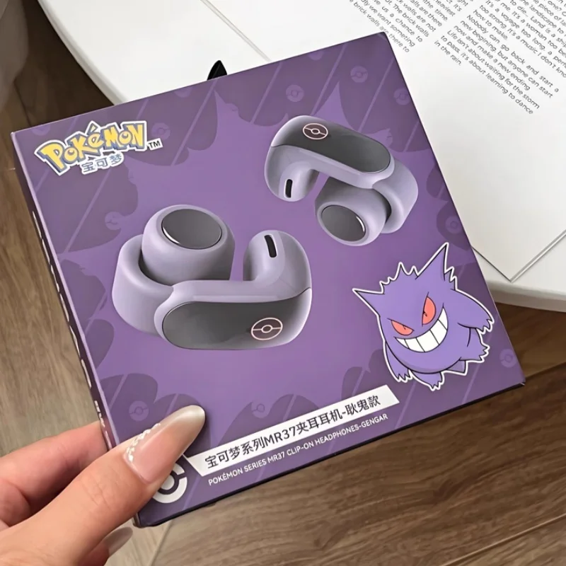 Gengar pokemon anime esporte sem fio fones de ouvido bluetooth alta fidelidade estéreo clipe estilo alta resistência presentes na moda para jogadores