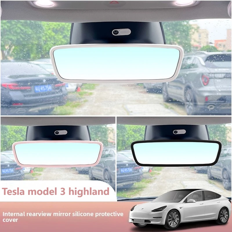 

For Tesla Model 3 Highland Rearview Mirror Protective Frame in-car Screen Protective Frame Interior Accessories