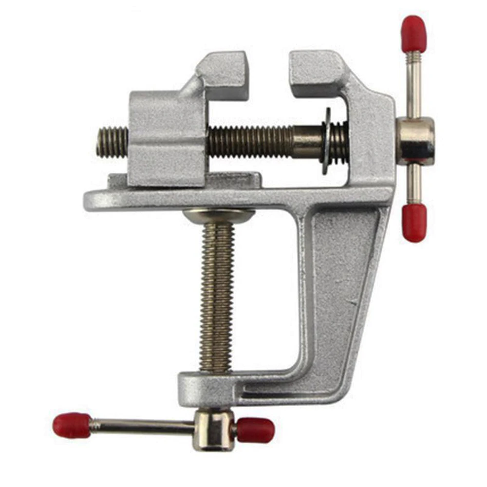 3.5" Aluminum Miniature Small Clamp Table Bench Vise Tool Vice Small Table Clip Micro Clip Parallel Table Flat Vise