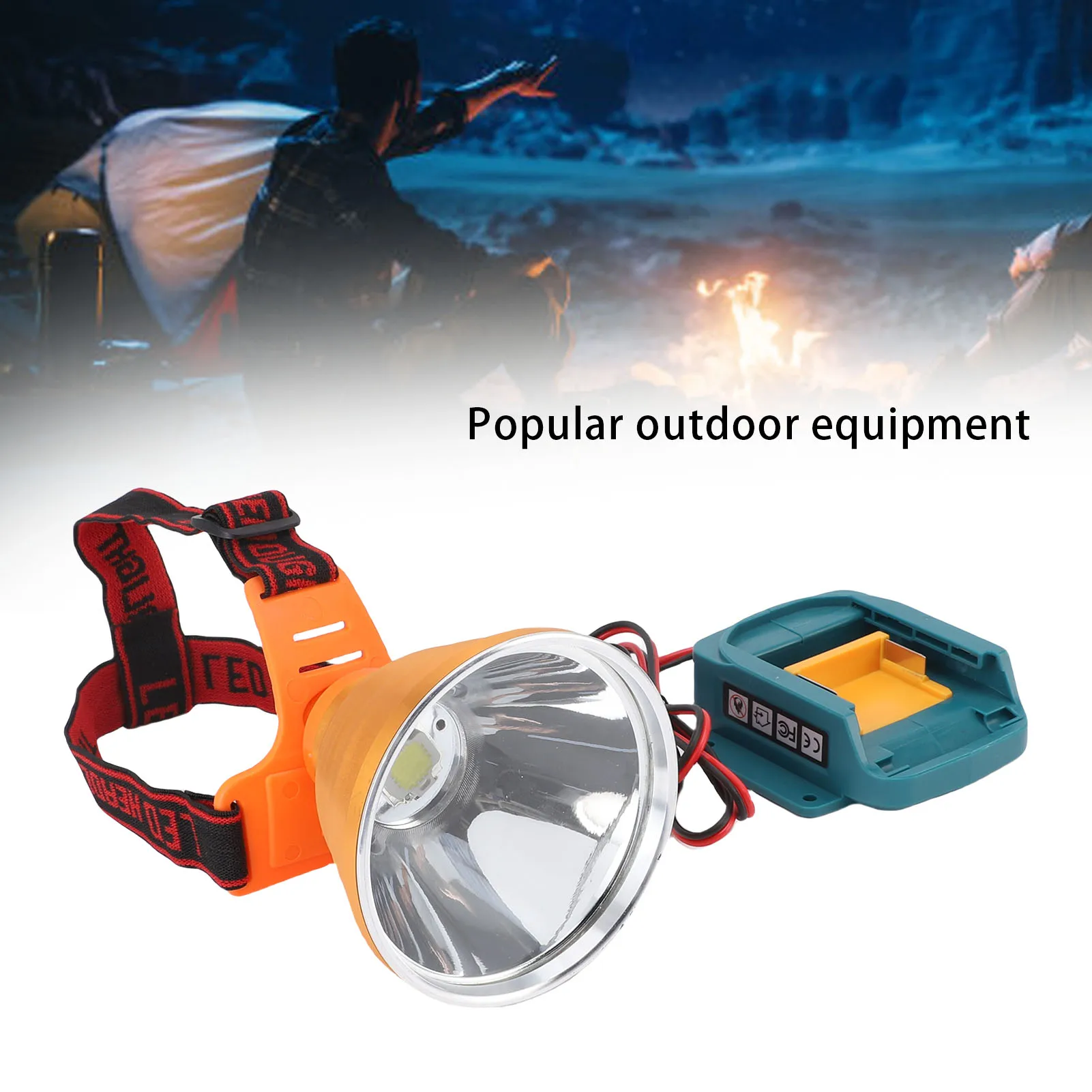 LED ヘッドランプ BL1840 バッテリーに適合超高輝度スポットライトヘッドライト 500 ワット庭屋外キャンプ釣り LED ヘッドライト
