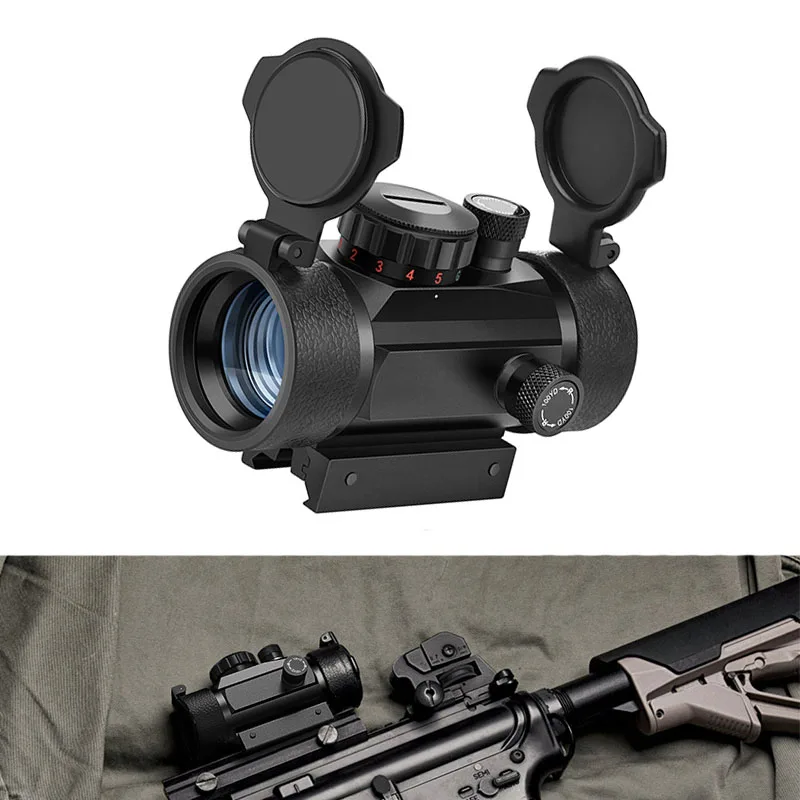 

Rifle Riflescope Tactical Red Green Dot Sight Hunting Optics Airsoft Reflex Scope For 11mm/20mm Rail Mount Collimator