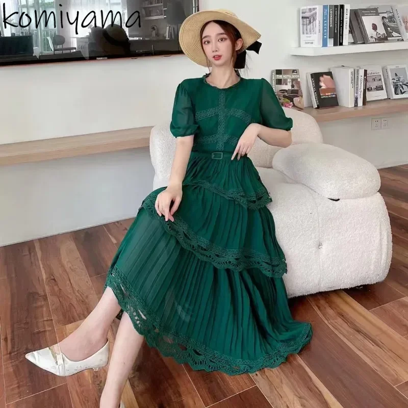 Unique Cake Women 2024 Vestidos New Niche Design Dresses Advanced Sense Dress Summer Vestido Femininos French Court Clothing