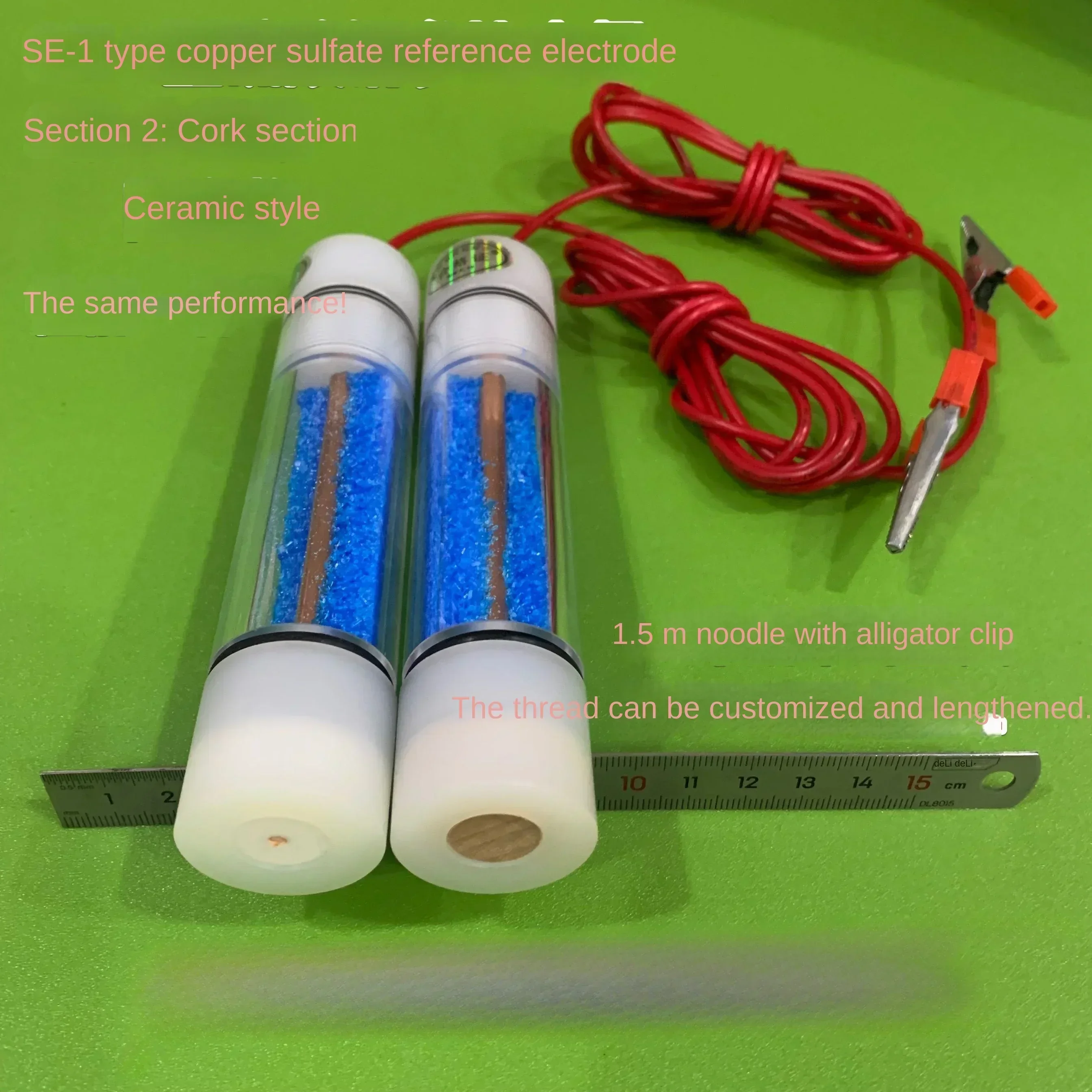 

SE-1 CUSO4 Reference Electrode - Portable Copper Sulfate (CCT) for Field/Lab